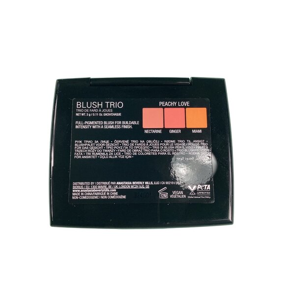 Anastasia Beverly Hills Blush Trio Peachy Love Vegan 3 Shades 0.11 Oz Compact - Picture 4 of 6